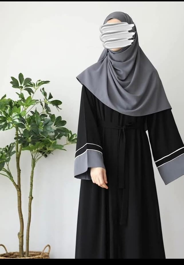 Zipper Abaya with Stoller