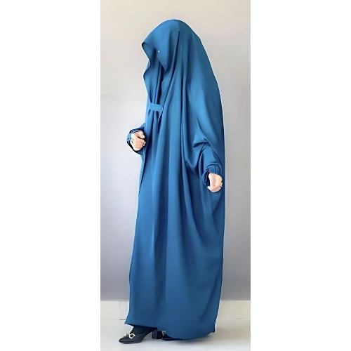 Saudi Jilbab (Teal Blue Shade)