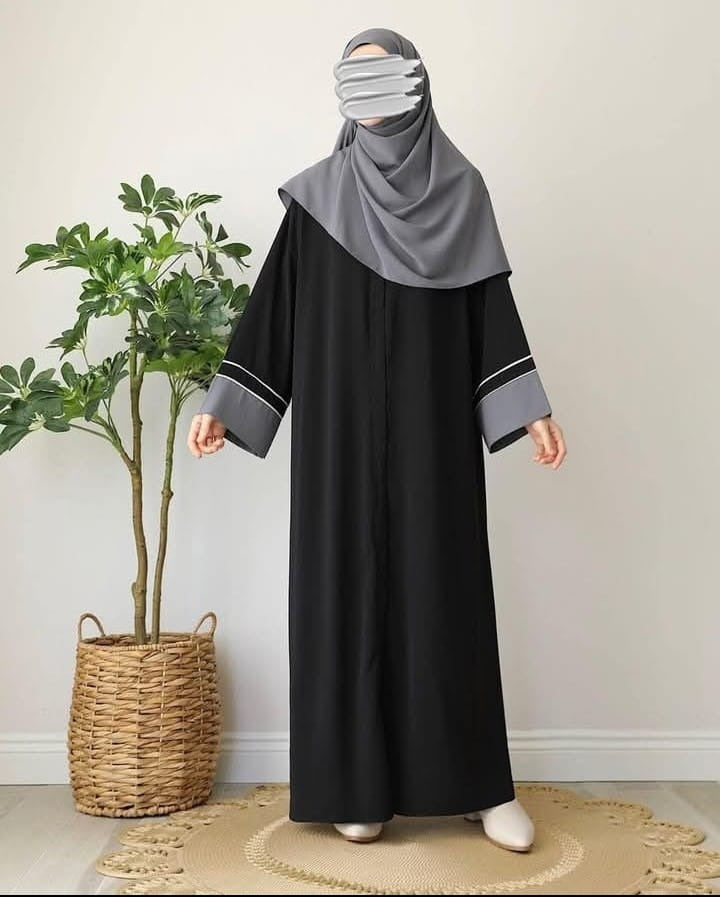 Zipper Abaya with Stoller