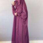Saudi Jilbab (Burgandy Shade)