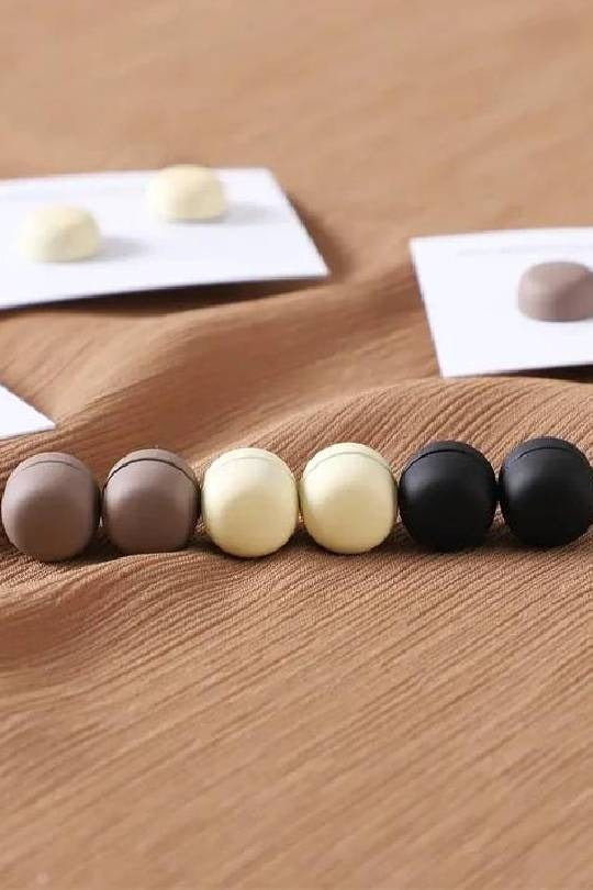 ROUND NEUTRAL HIJAB MAGNETS - (SINGLE PAIR)