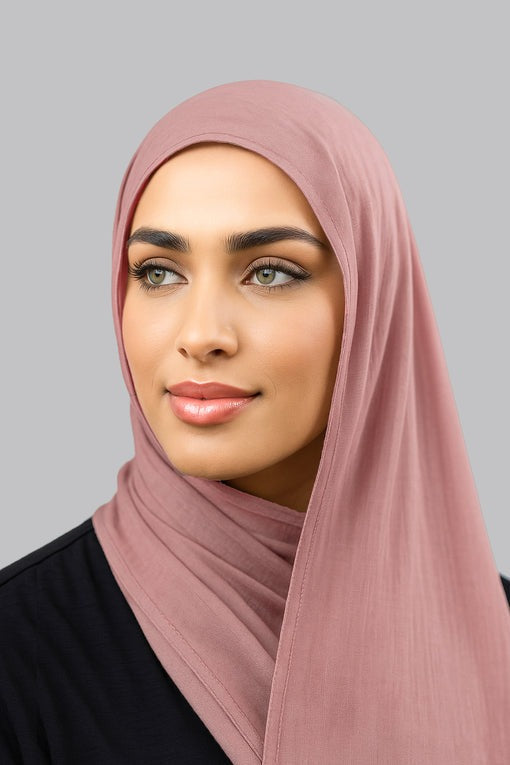 Modal Hijab in Dusty Pink