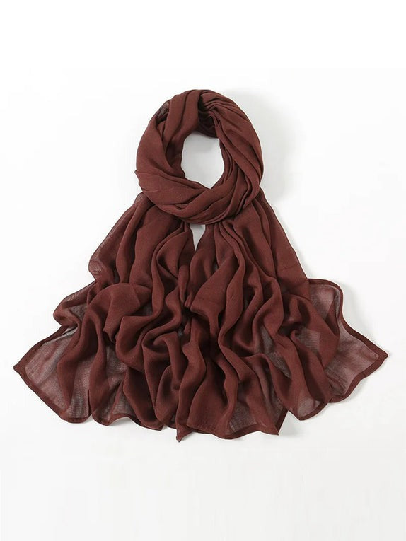 Modal Hijab in Dark Maroon