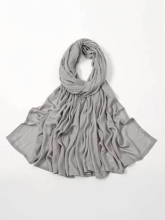 Modal Hijab in Charcoal Grey